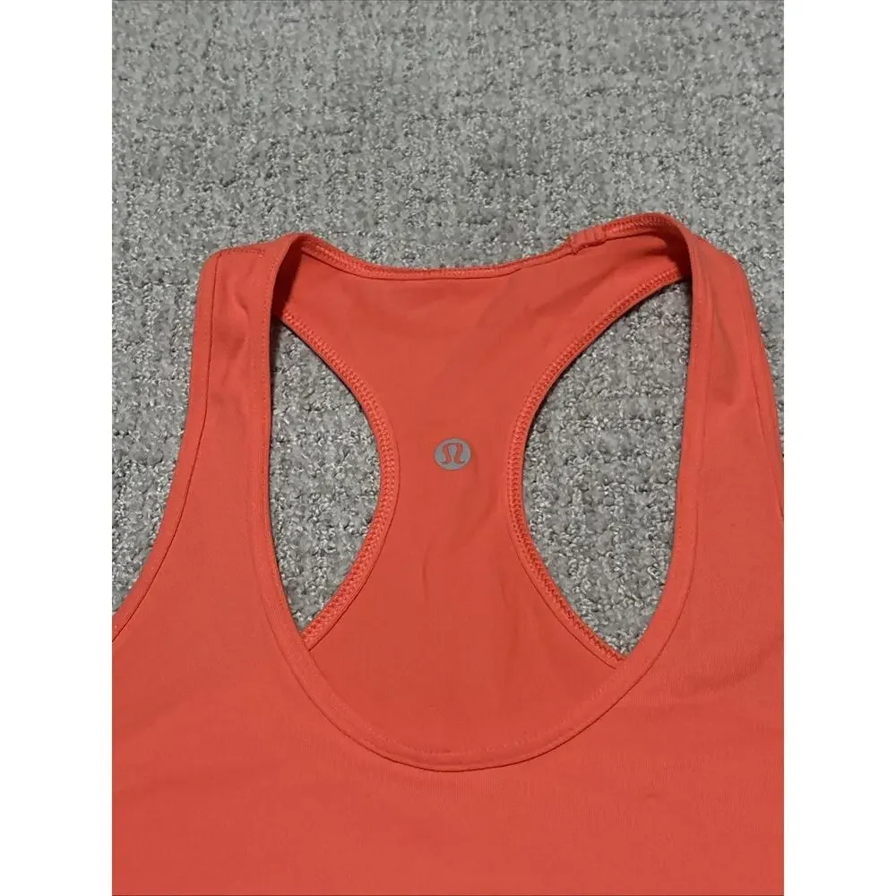Lululemon Women’s Cool Racerback tank top Neon Coral Size Unknown See Photos